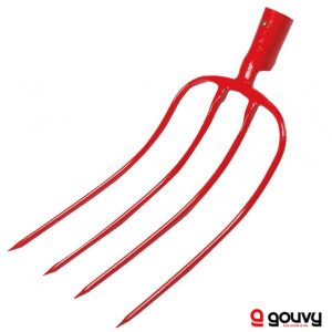 Fourche à Fumier Forgée 4 Dents 30 cm SANS MANCHE Gouvy