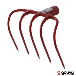 Croc Fumier 5 Dents Forgé 20 cm SANS MANCHE Gouvy