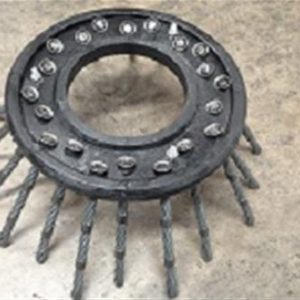 Brosse à câbles adaptable balayeuse voirie