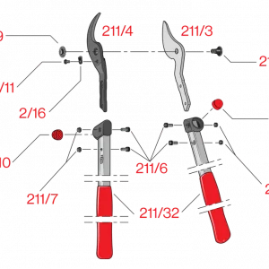 Pièces détachées pour sécateur élagueur FELCO 211-50