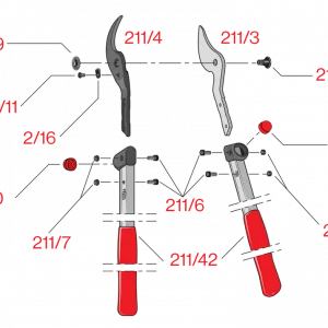 Pièces détachées pour sécateur élagueur FELCO 211-60
