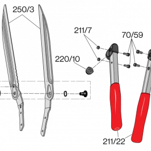 Pièces détachées pour cisaille à haie FELCO 250-57