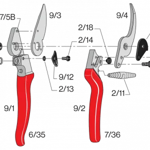 Pièces détachées pour sécateur FELCO 9