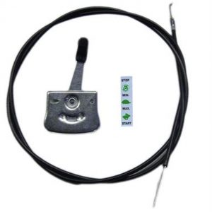 Manette de gaz avec cable corde a piano