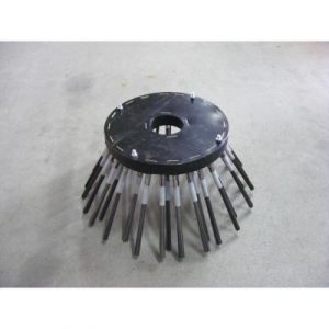 Brosse de desherbage laterale diam 315mm/550mm pour balayeuse de voierie