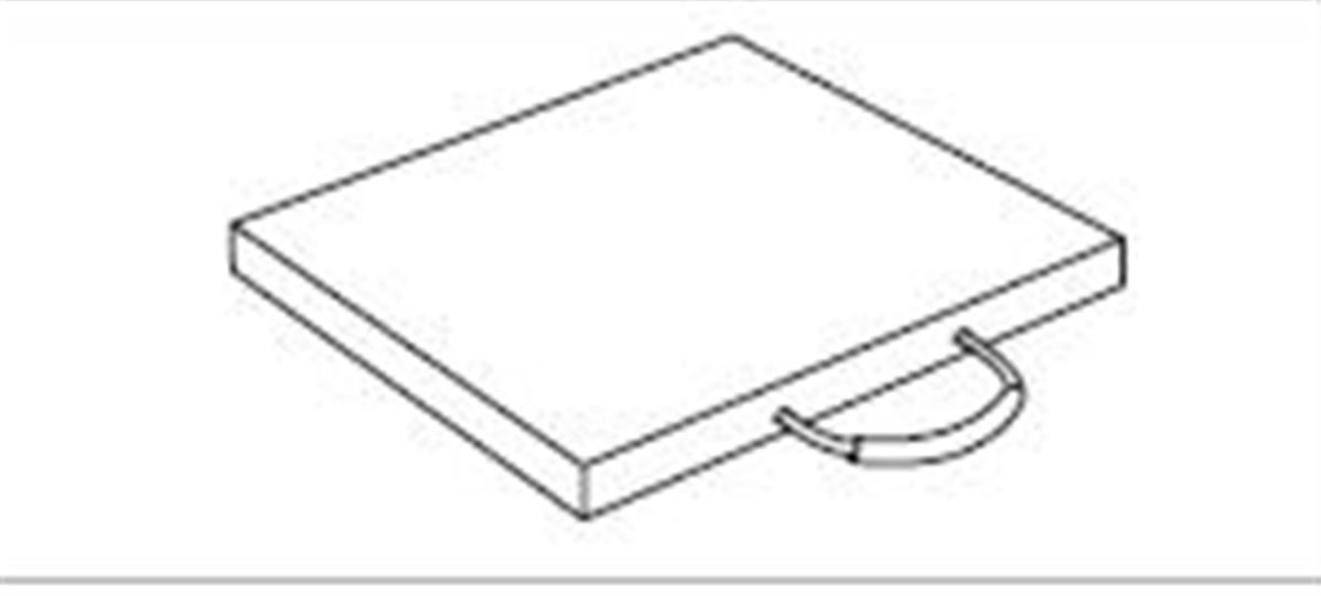 Power pads carré en 600x600x60mm