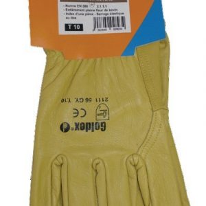 Gant cuir fleur vachette t9