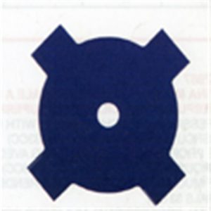 Lame 4 dents d 250 mm al 20 mm ep 1.4 mm