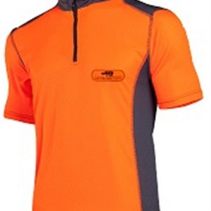 Tee shirt bicolore fluo orange/gris sip