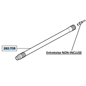 ALLONGE 1.2M POUR LTG.3.60m BERTHOUD