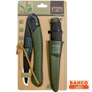 Kit de survie : Scie Laplander + Couteau Inox Pro Type Otan Bahco