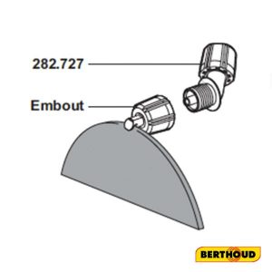 Embout Buse Miroir Marron Berthoud (SANS LE  SUPPORT 282.727)