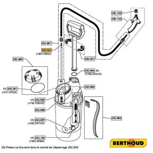 Kit Tubulure +Écrou Optima Berthoud