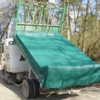 Filet benne micro-mailles sur mesure pour remorque avec sandow