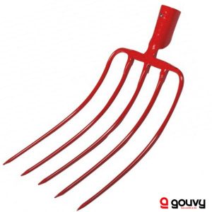 Fourche à Fumier Forgée 5 Dents SANS MANCHE GOUVY
