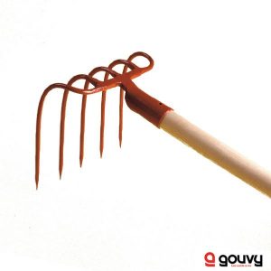 Croc Fumier 5 Dents Forgé 20 cm Emmanché Gouvy