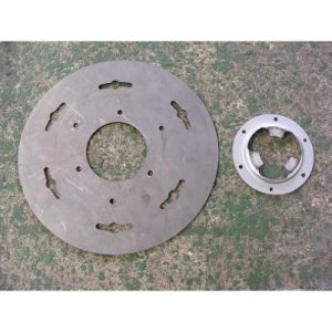 Platine pour fixation des brosses adaptables sur balayeuse WEEDE pro