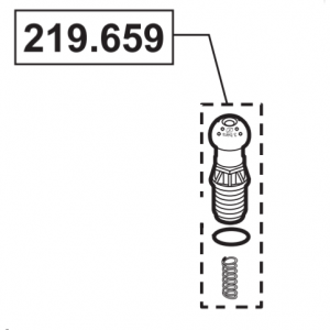 Soupape de sécurité pour Elyte 8 Hygiène lance inox Berthoud