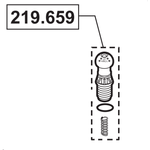 Soupape de sécurité pour Elyte 8 Hygiène lance inox Berthoud