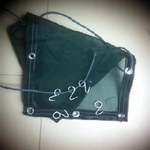 Crochet acier gaine blanc pour remorque - x 10