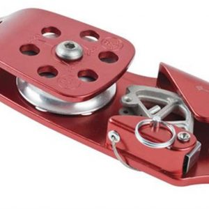 Poulie auto-bloquante a cotes oscillants