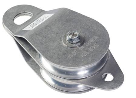 Poulie double a côtes oscillants 100 mm