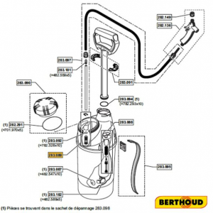 Raccord Tournant pour Pulvérisateur Optima Berthoud.