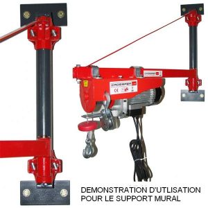 Support mural bras tournant